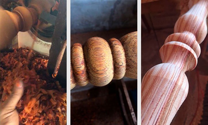 types of processing of wooden products with a CNC Wood Lathe Knife