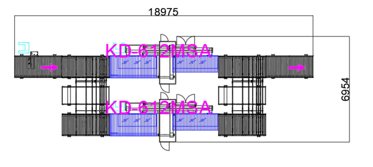 overall dimensions of drilling line KDT Line-3