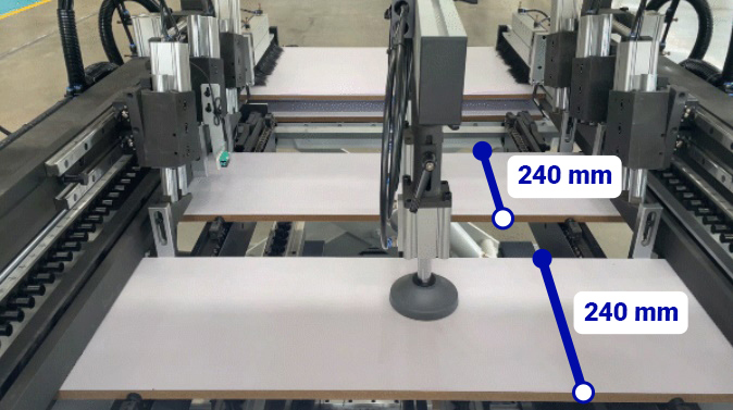 Drilling 2 workpieces at the same time