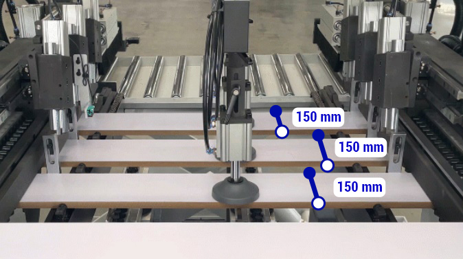 Drilling 3 workpieces at the same time