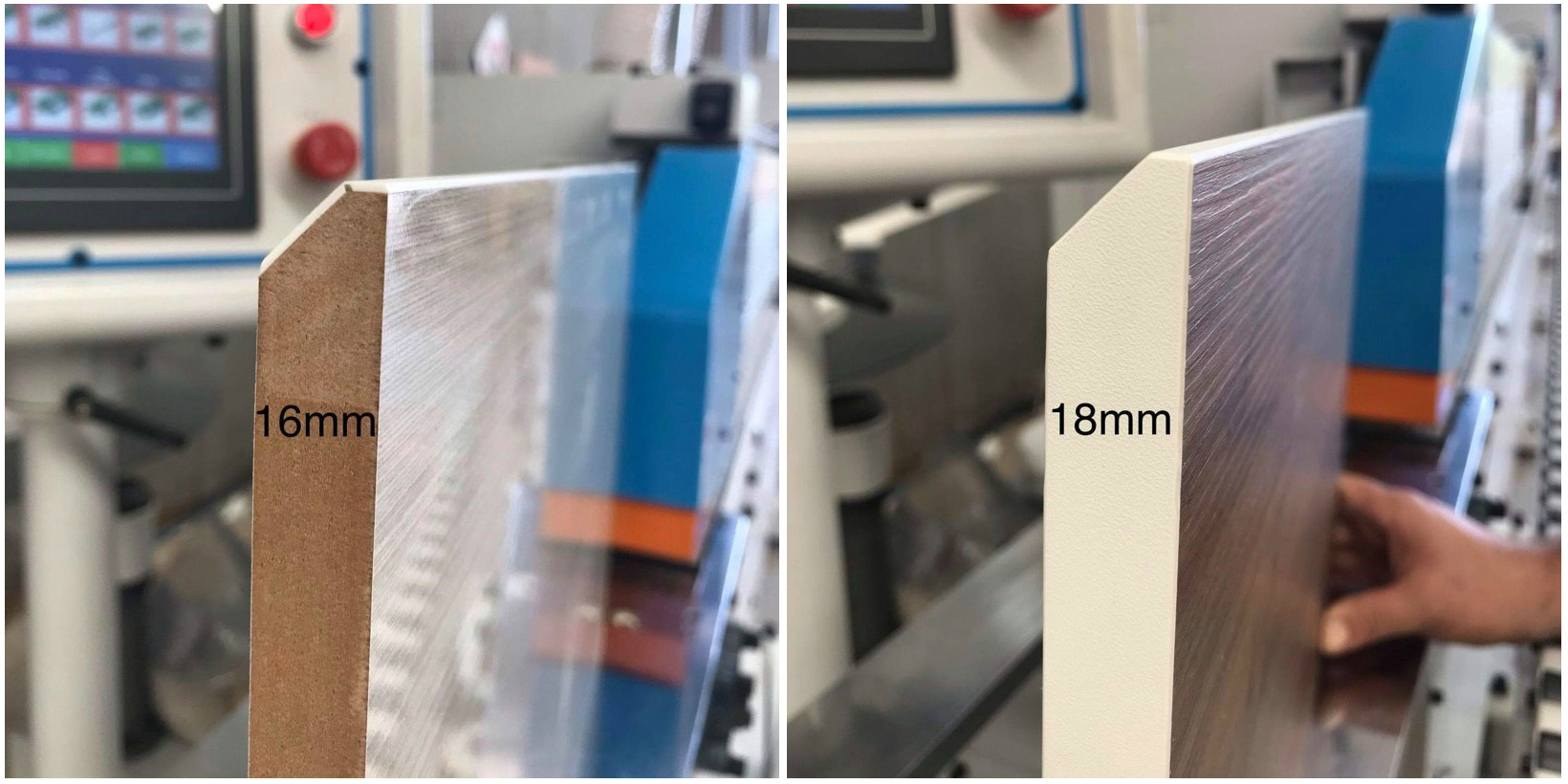 částečný efekt 16 mm a 18 mm