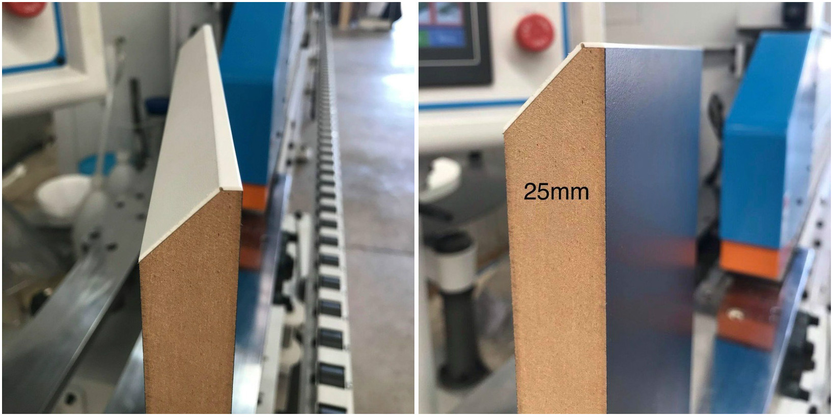 efekt částečného zkosení 25 mm