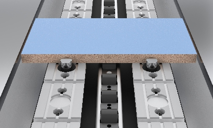 Stops in the conveyor