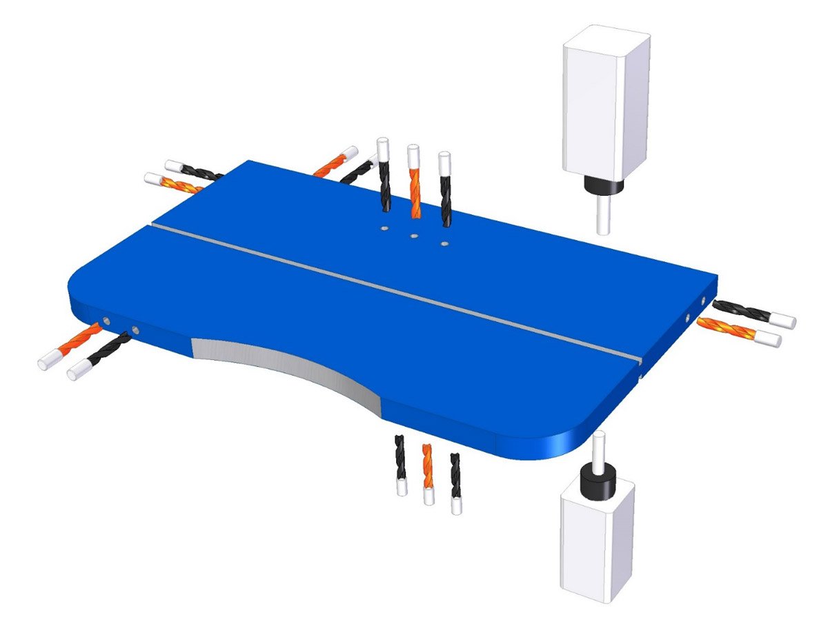 Drilling from 6 sides