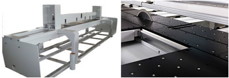 rám stroje a oblast řezání