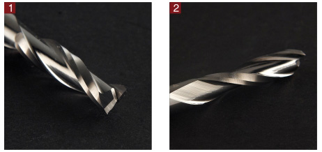 Up/down cut spiral bit HD