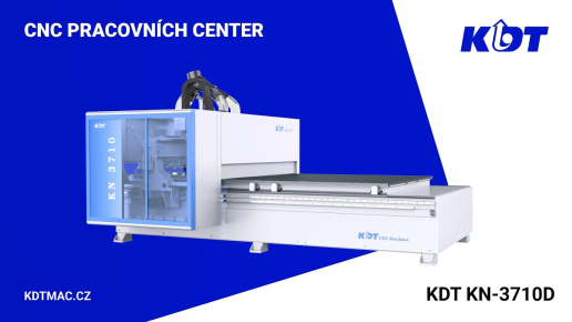 CNC obráběcí centrum KDT KN-3710D s vrtací skupinou a výměnou nástroje