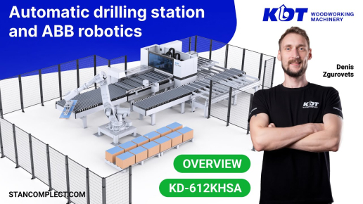Efficiency and precision: KDT KD-612KHSZA automatic drilling station and ABB robotics