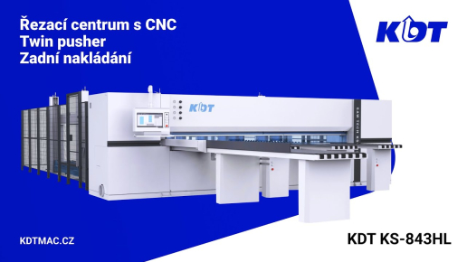 CNC Velkoplošná pila KDT KS-843HL se zadním nakládáním