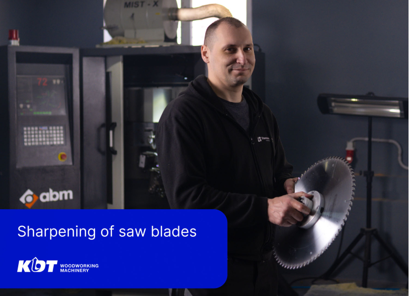 Sharpening of saw blades