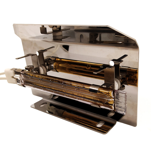 Knot for warming up the end face of the workpiece for an edge banding machine