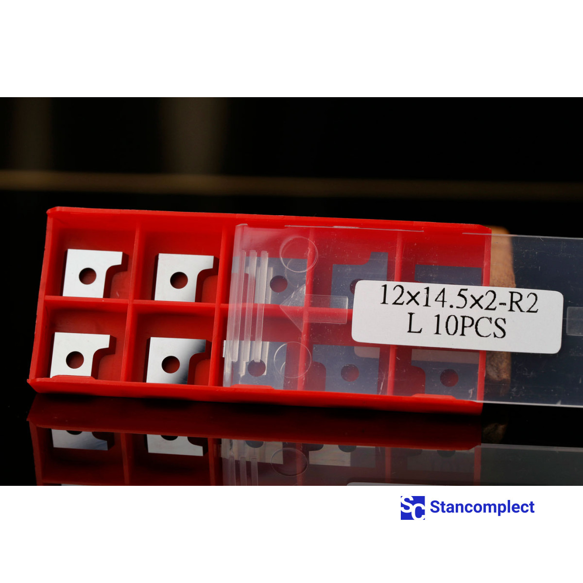 Carbide replaceable knife 12x14.5 mm R-2 left for Brandt machines