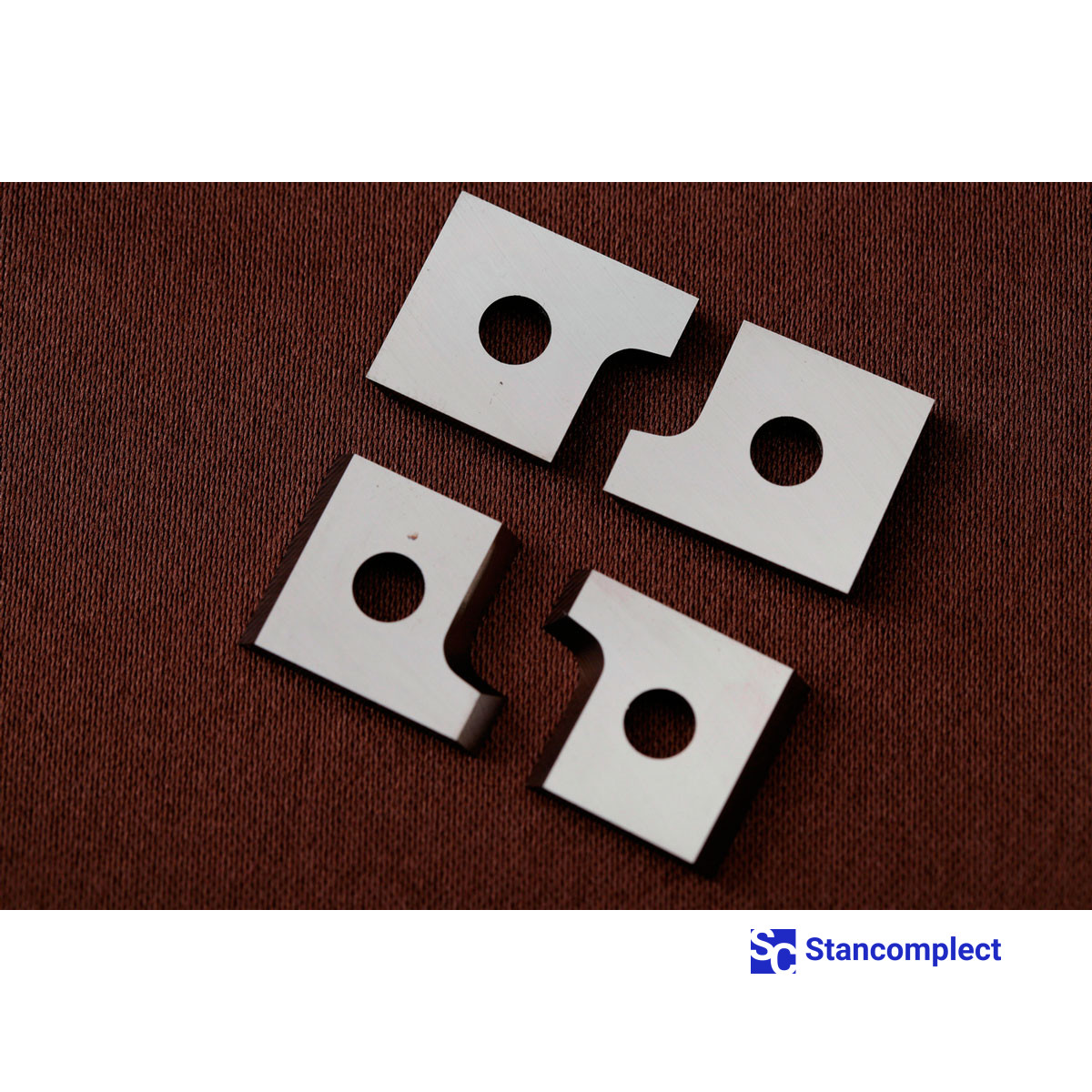 Carbide replacement blade 12x14.5x2 mm R-2 right for Brandt edge banding machines