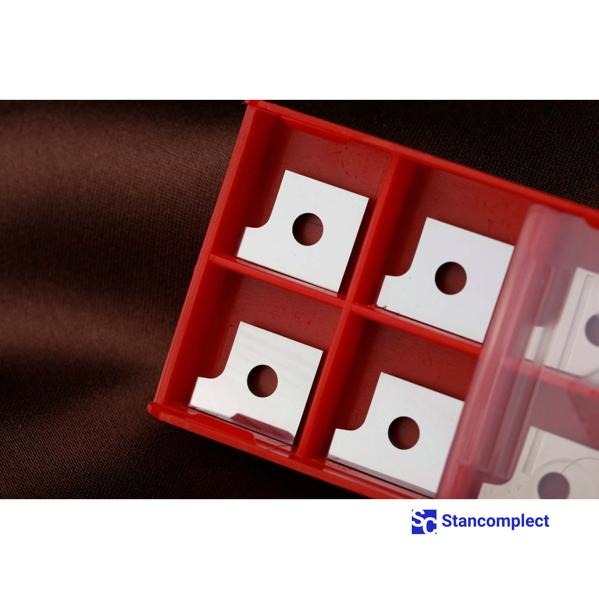 Carbide replacement blade 12x14.5x2 mm R-2 right for Brandt edge banding machines