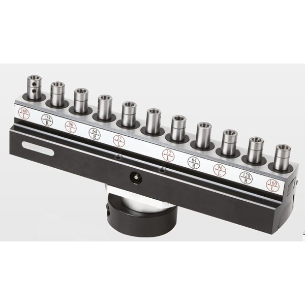 11-spindle drilling head with fixed spindle spacing