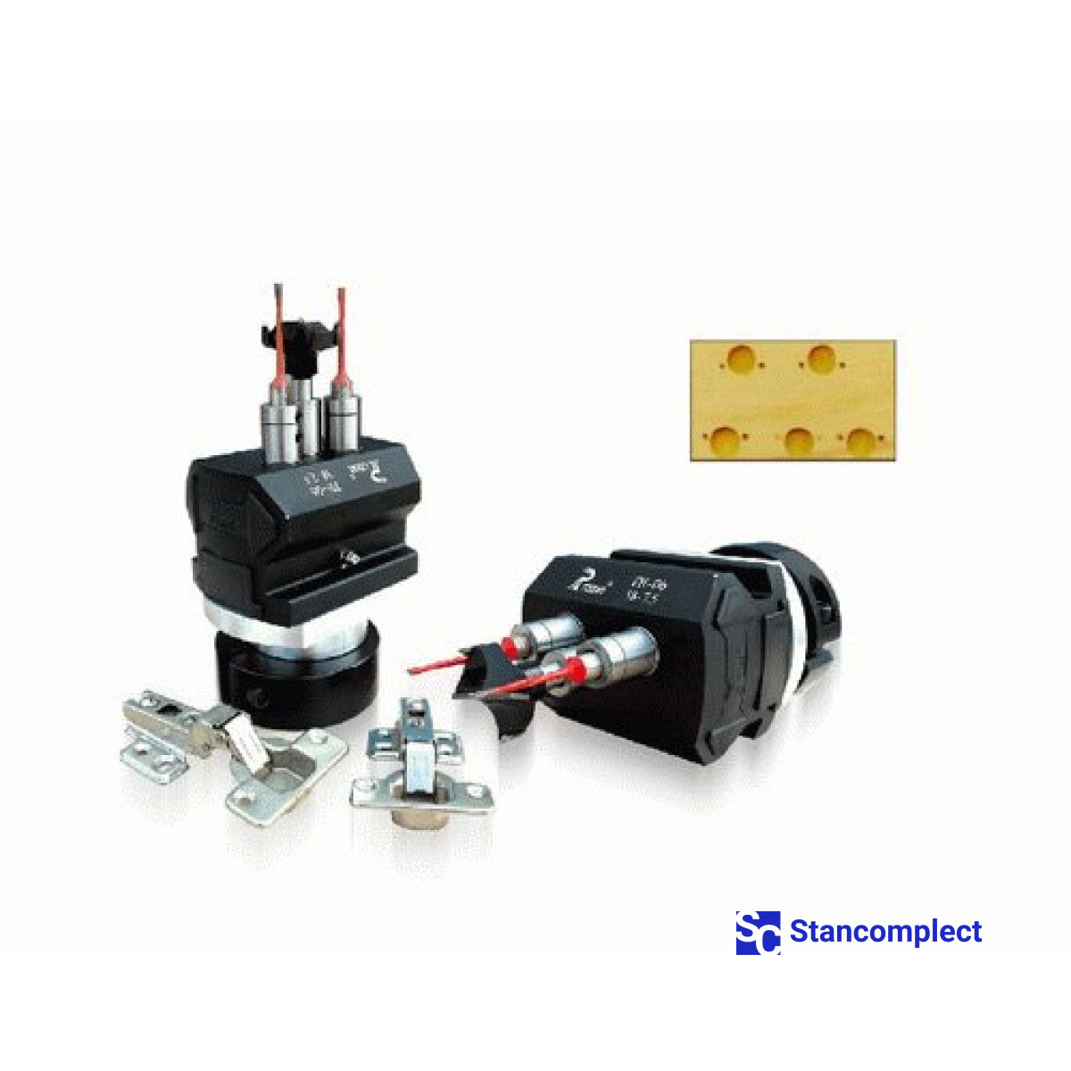 Drilling head for hinge boring for BLUM furniture hinges