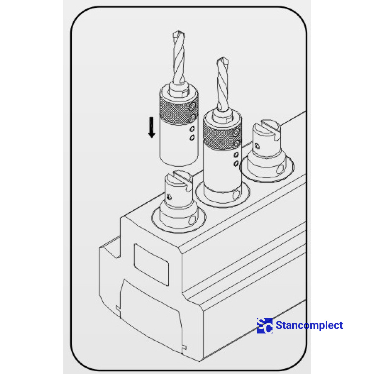 Цанга швидкозмінна 40x10x14 до свердлильно-присадного верстата Maggi