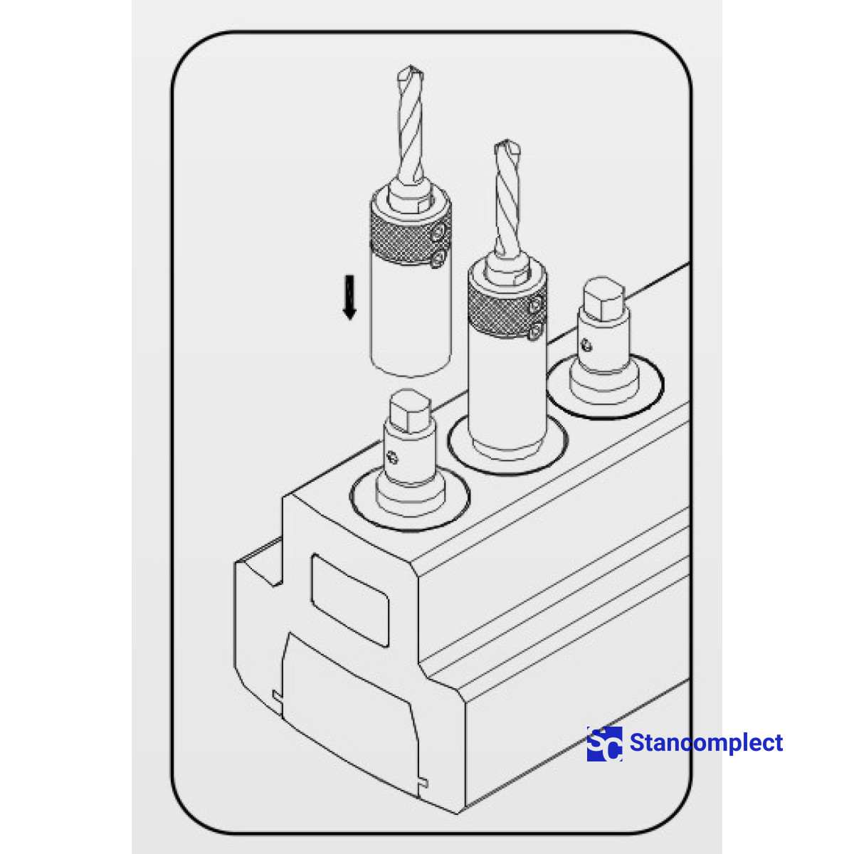 Multi-spindle drilling head with 21 spindles for Chinese drilling machines