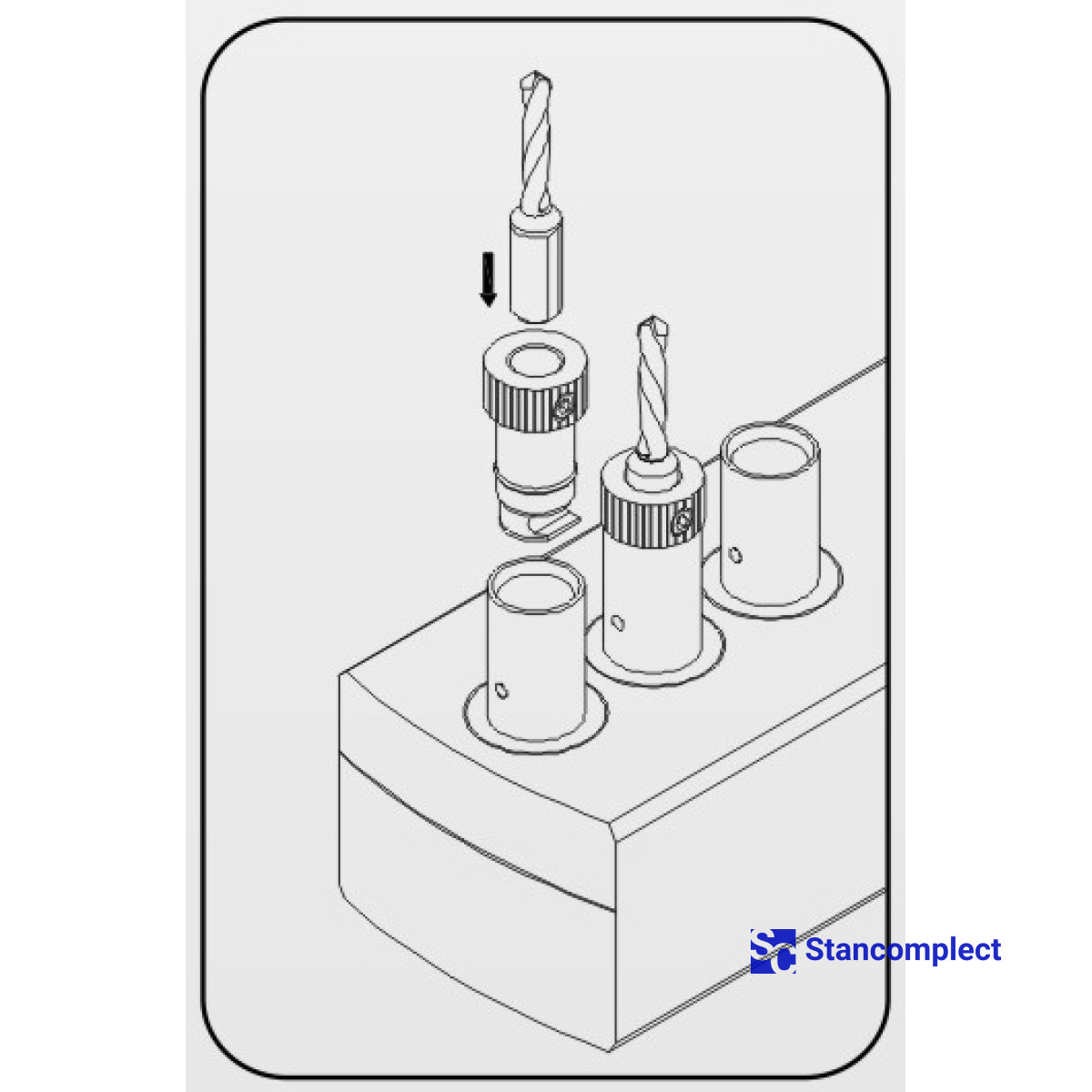 Upínací pouzdro 37x10 pro kolíkovačku Biesse