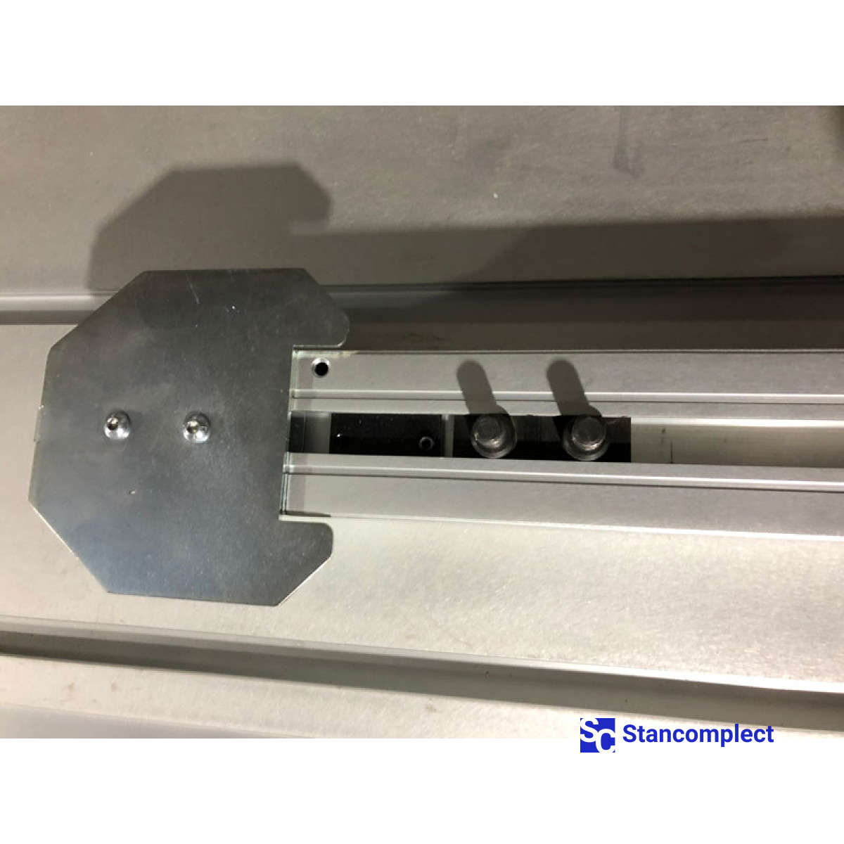 Ruler for sliding table saw SCM S315WS complete with folding stops