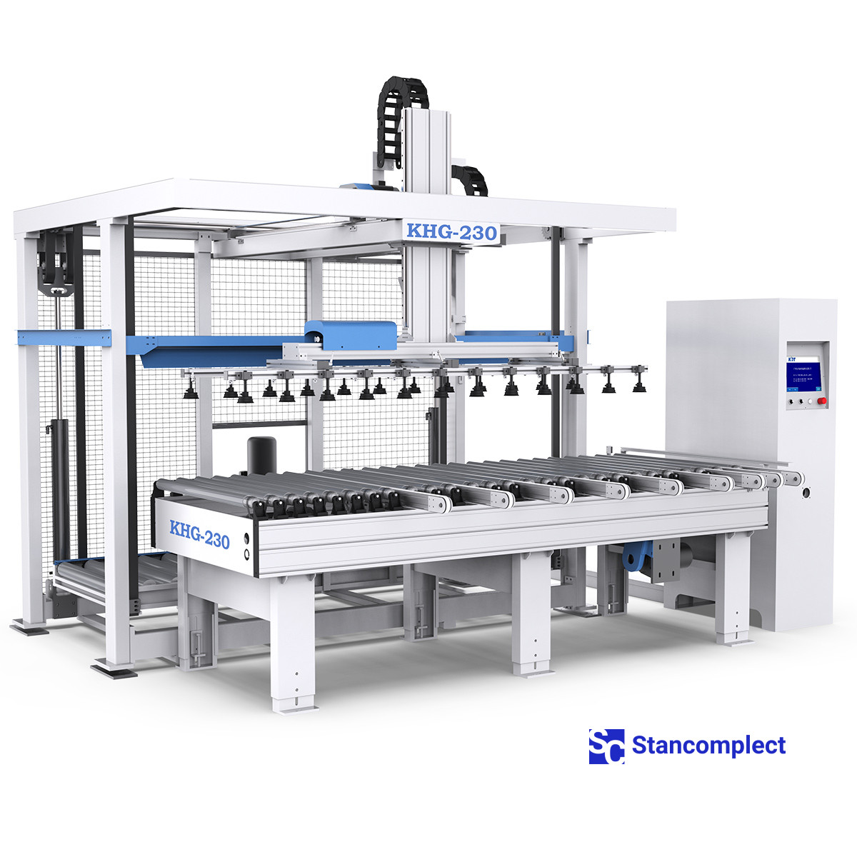 Automated drilling section based on the KD-612KHSA machine with automatic loading/unloading