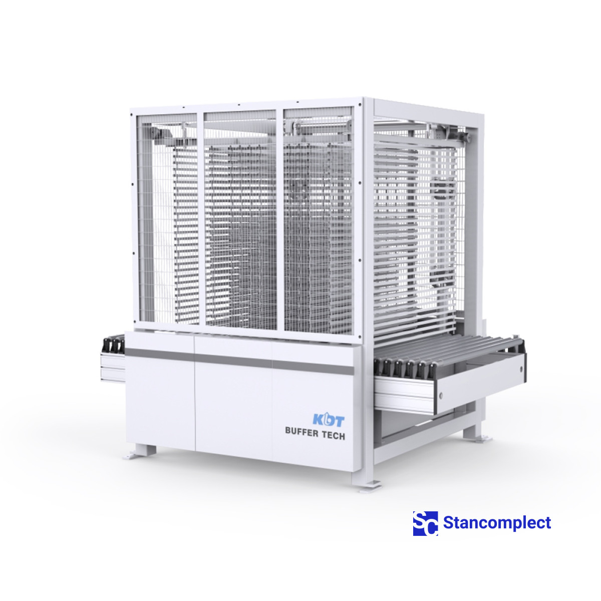 Automatic drilling line based on the KD-612KHSA with a buffer for workpieces