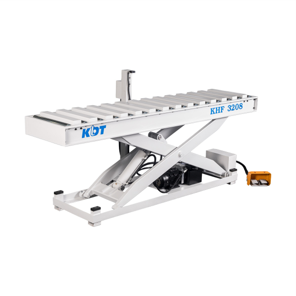 Hydraulic lifting table KDT KHF-3208 with a photosensor for workpieces up to 2500x600 mm
