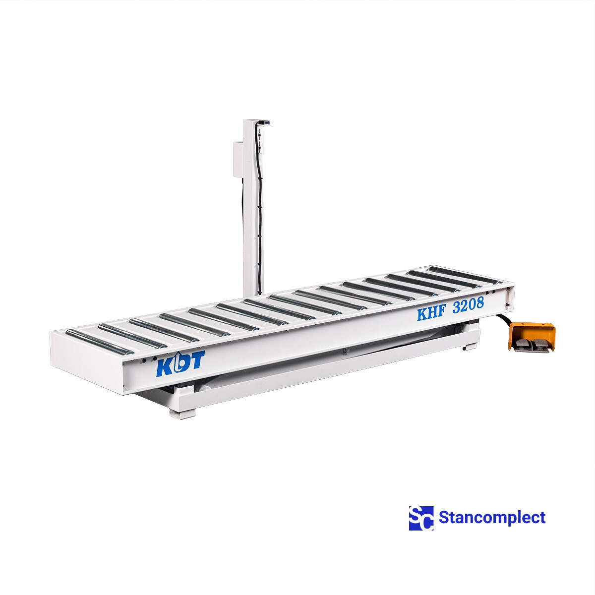 Hydraulic scissor lift table KDT KHF-3208 with a photosensor for workpieces up to 2500x600 mm
