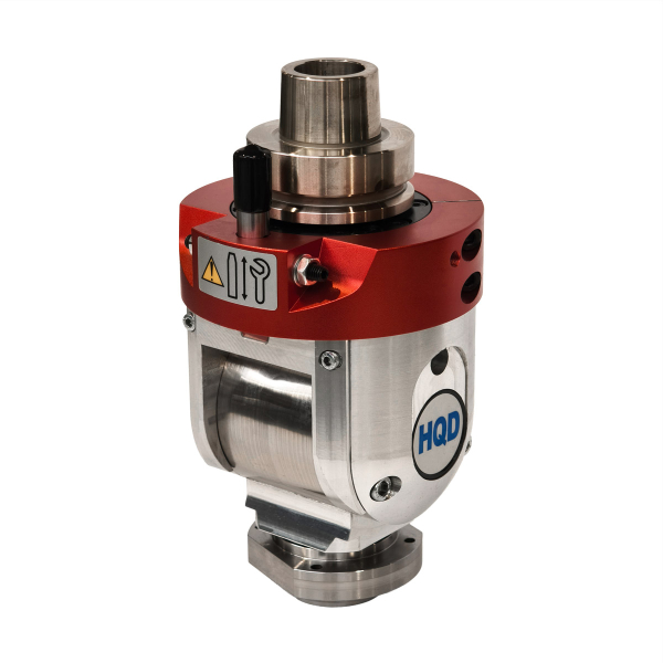 Rotary CNC aggregate head HQD HSK63F-ER25-U3 H118052604019 adjustable 0–90° for CNC Drilling centers KDT