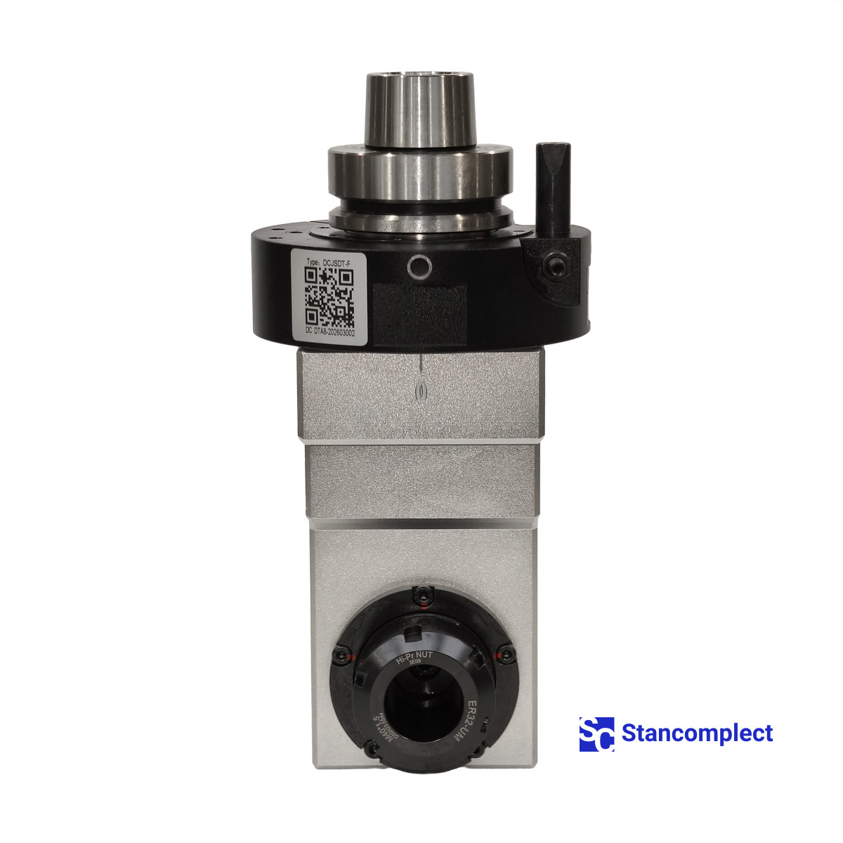 Horizontální dvojitá CNC úhlová hlava 90° KDT DCJSDT-F pro CNC vrtací centra KDT