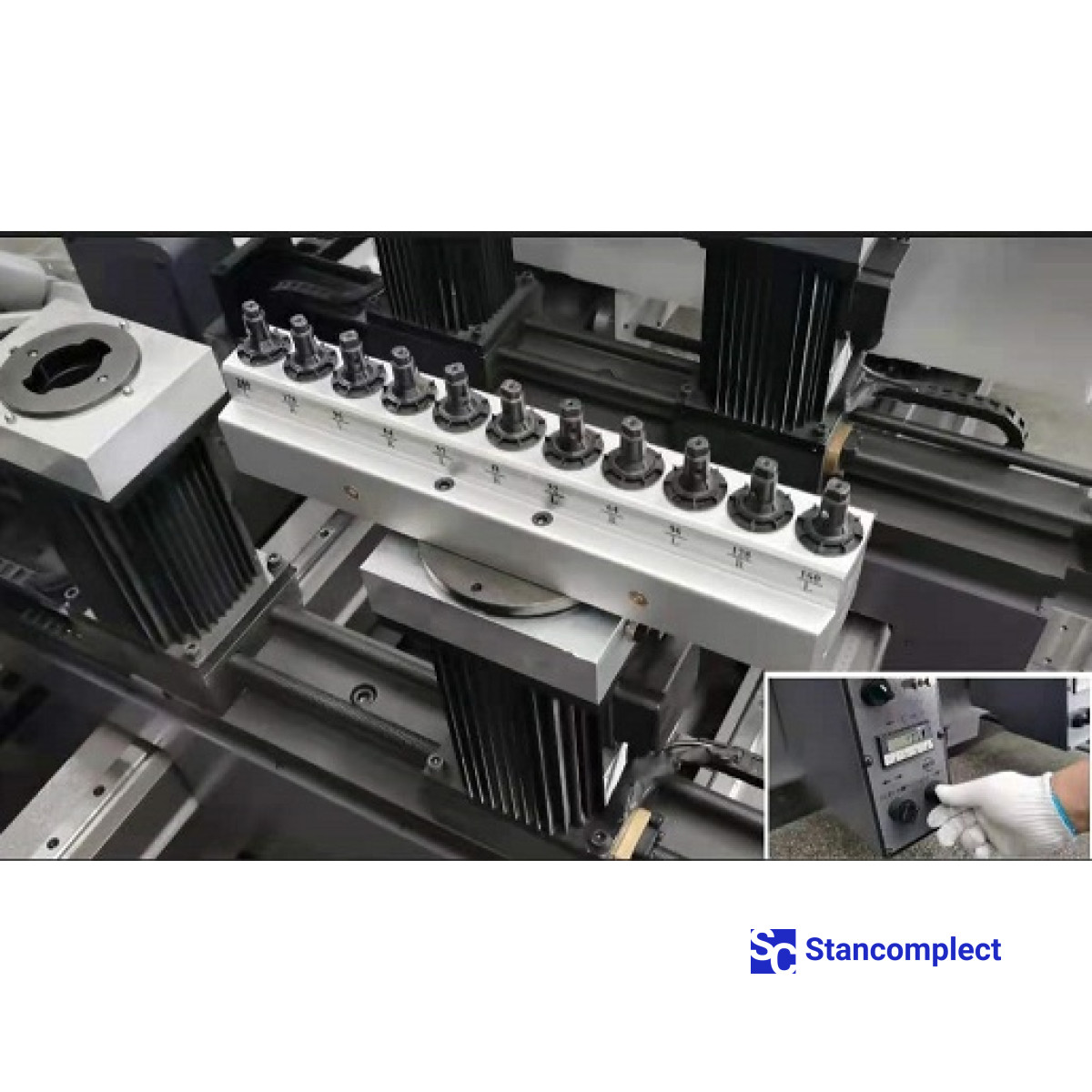 Drilling machine KDT-6042NSL (cassette feed + processing of 3 workpieces + unloading device)