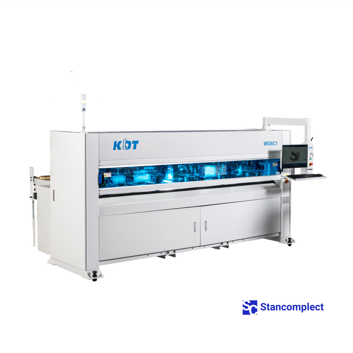 Cardboard Box Making Machine KDT WG8C1H4P4 for fanfold corrugated cardboard