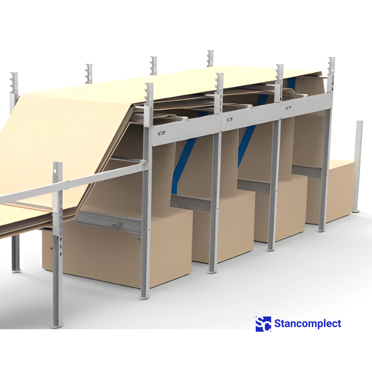 Cardboard Box Making Machine KDT WG8C1H4P4 for fanfold corrugated cardboard