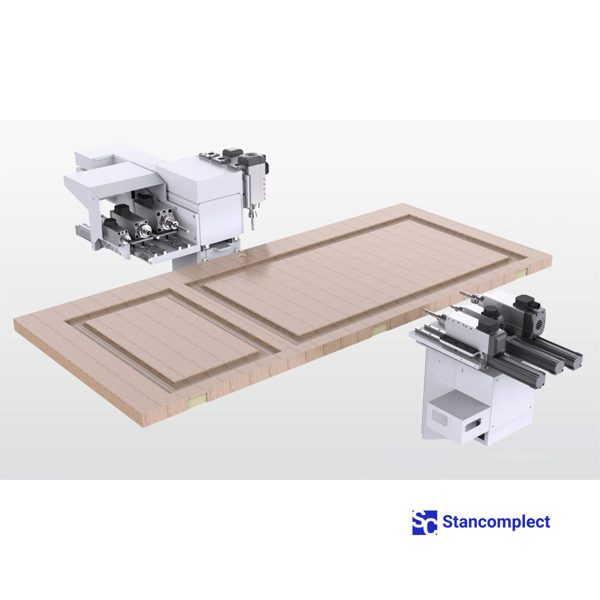 KHM-660B CNC stroj pro frézování zámků, závěsů a klíčových dírek