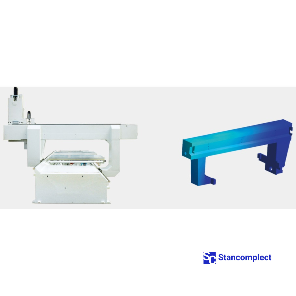 5-осевой  обрабатывающий центр с ЧПУ KDT KN-5516, зона обработки 5150x1500 мм