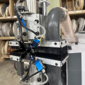 Curvilinear edge banding machine KDT-305MC with milling unit and vacuum clamping of the workpiece for PUR/EVA adhesive