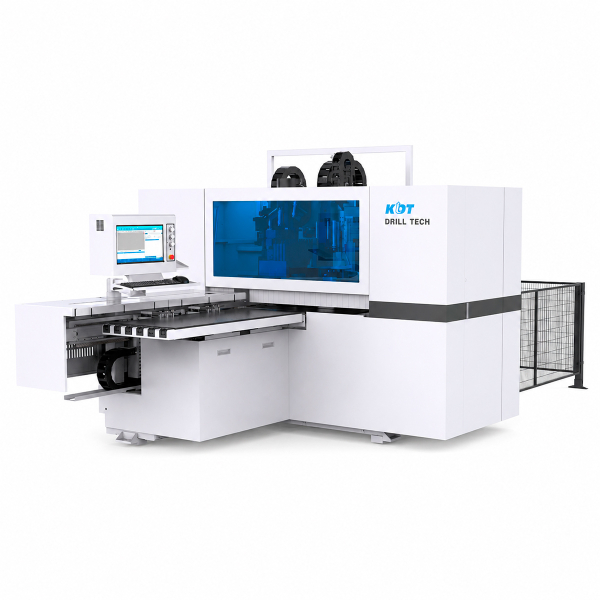 CNC drilling center KD-610XHZ with two drilling groups and automatic dowel insertion unit