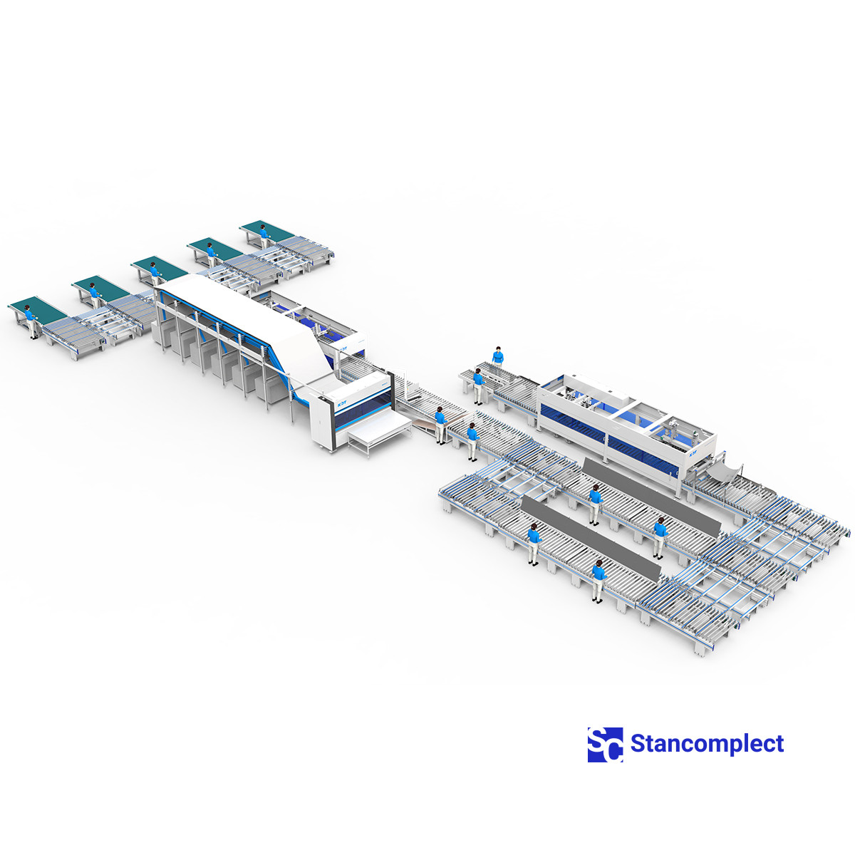 Automatic machine for measuring the dimensions of parts before packaging KDT WG8M4