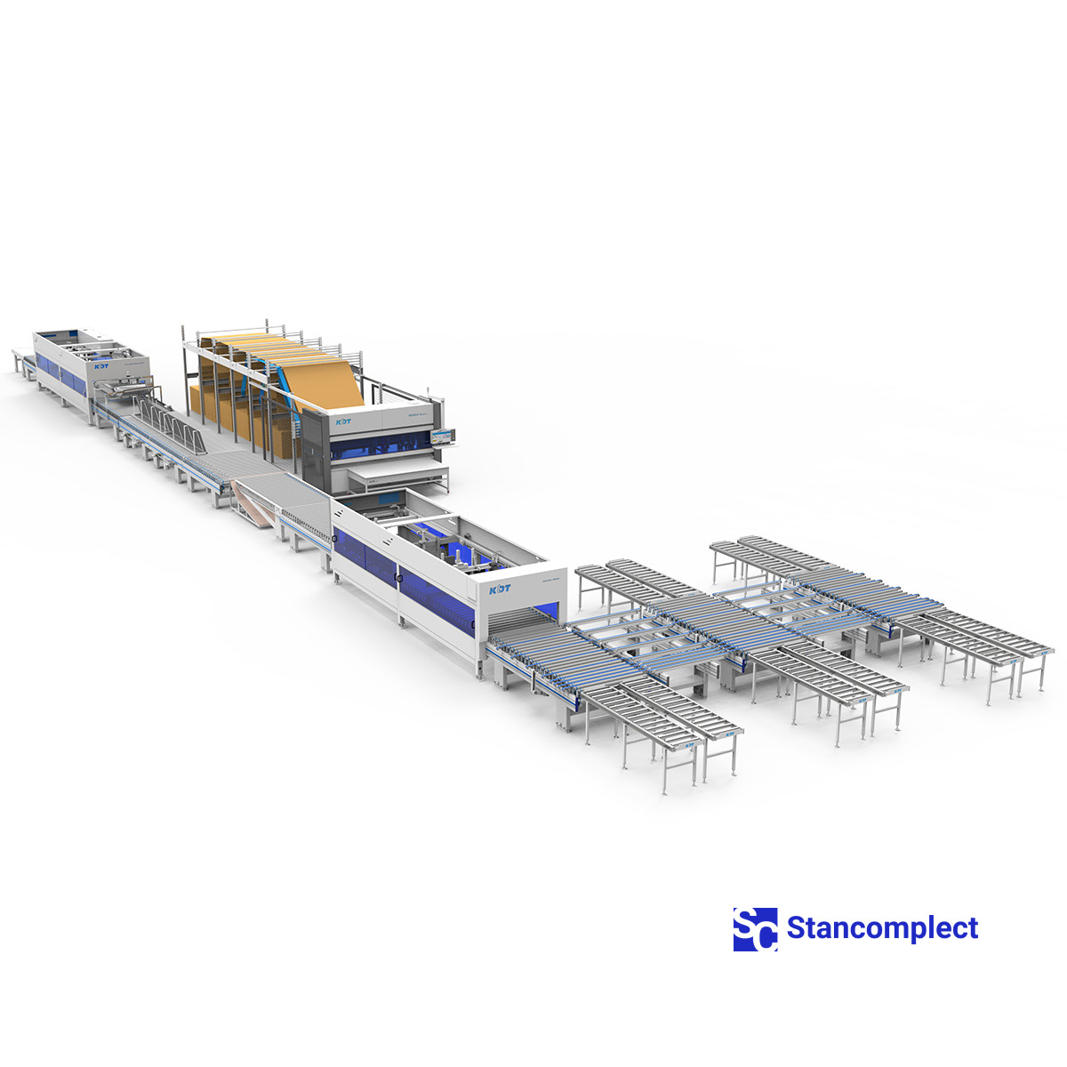 Automatic machine for measuring the dimensions of parts before packaging KDT WG8M4