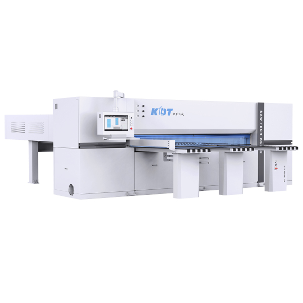 CNC panel saw/beam saw KS-832DT with grooving function, stack cutting height 90 mm, size 3100x3200 mm