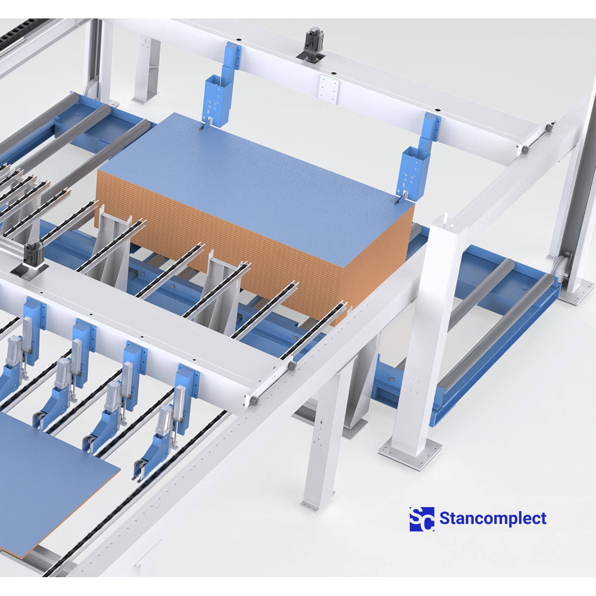 CNC velkoplošná pila KS-843HL se zadním nakládáním a dvojitým tlačníkem