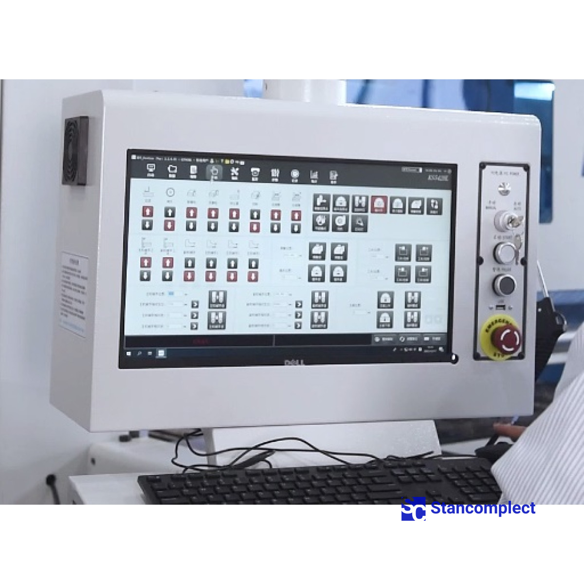 Úhlová CNC velkoplošná pila KS-4522HLS se zadním plněním a dvojitým tlačníkem