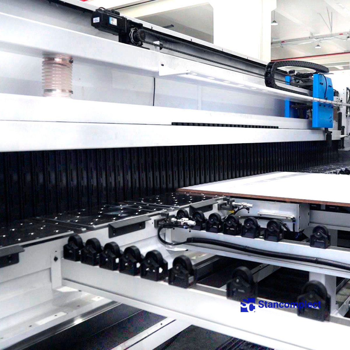 CNC panel saw/beam saw KS-543HLM with rear loading, double pusher and grooving function