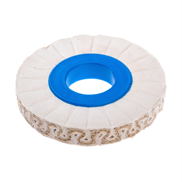 Polishing wheel with bristles 150x50x20 mm with plastic insert for edgebanders KDT, HOMAG