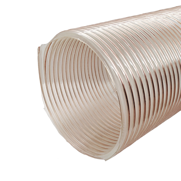 Polyurethane suction hose D-200 mm, wall thickness 0.6 mm