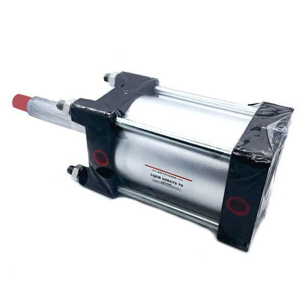 Пневмоцилиндр вертикальной траверсы LQGB 100x75-TS 690010253 для сверлильно-присадочного станка KDT-6062