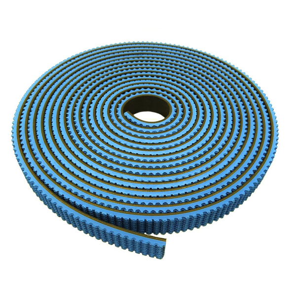 Pressure beam rubber 5x27 mm blue (5 m roll) for KDT CNC beam saws