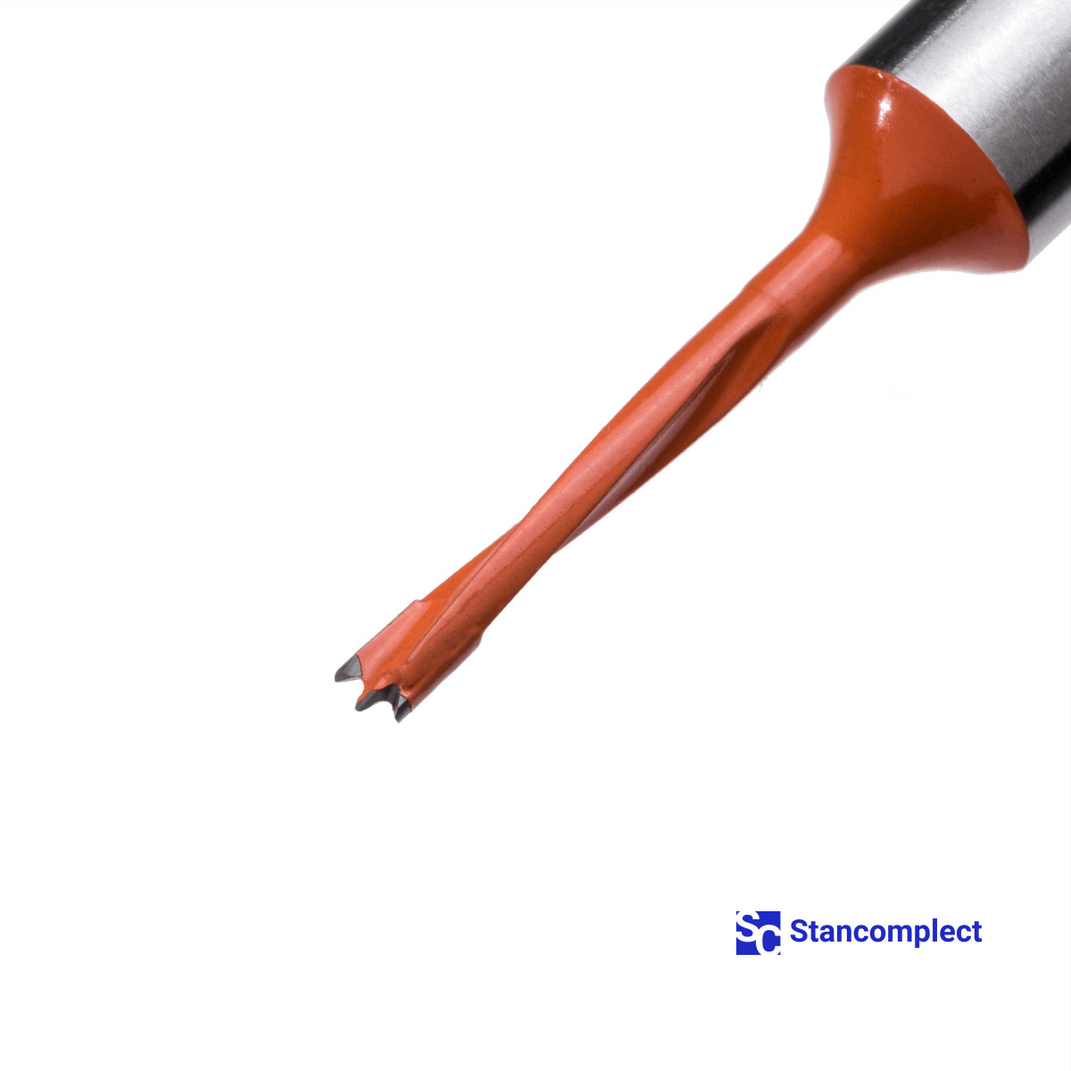 Blind hole drill bit HD d-3 mm, L-57 mm left with brazed plate