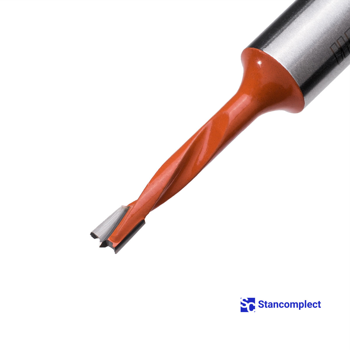 Blind hole drill bit HD d-4 mm, L-57 mm left with brazed plate