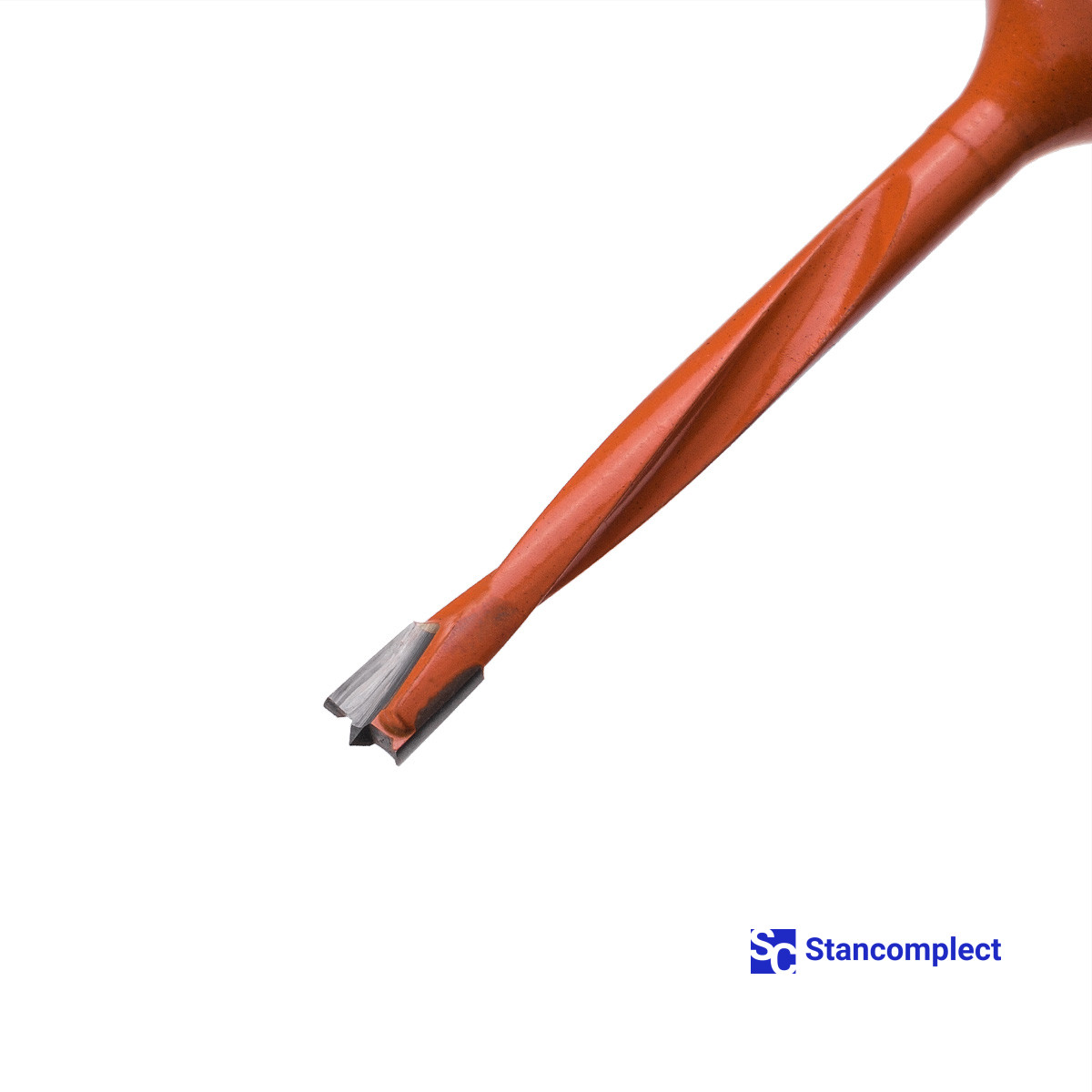 Blind hole drill bit HD d-4 mm, L-70 mm left with brazed plate